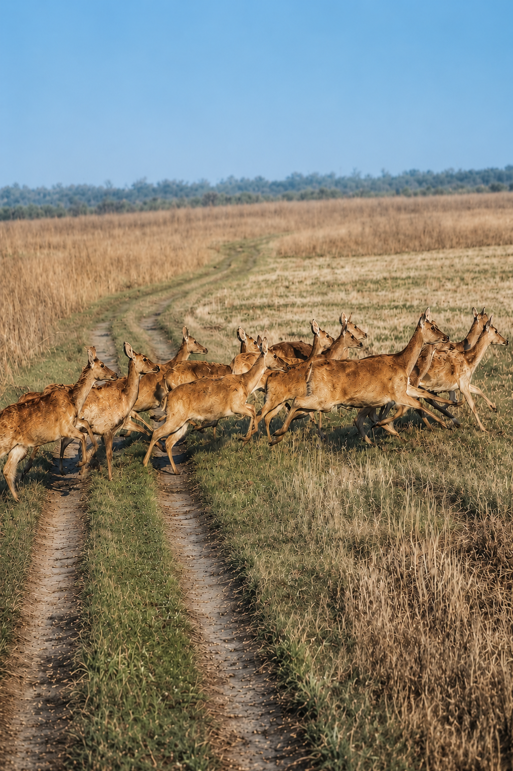 Open jeep safari in Shuklaphanta National Park — spot 2,300+ swamp deer, Bengal tigers and 460+ bird species in Far West Nepal